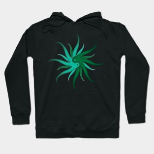 Yin Yang Green Hoodie